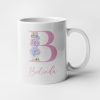 Pink Alphabet NAME and INITIAL Mug