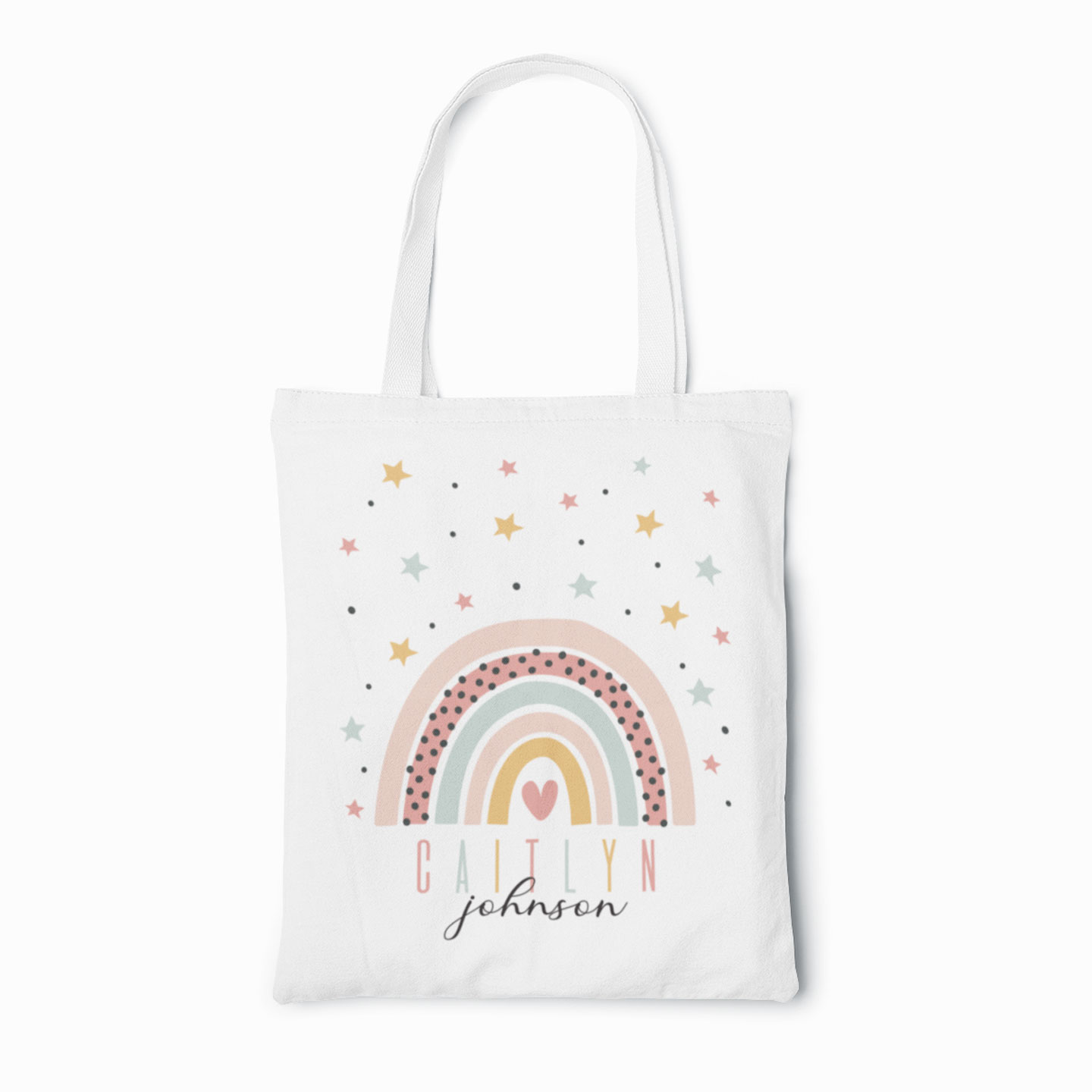 Personalised Name In The Stars Tote Bag