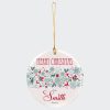 Family Name Ceramic Christmas Ornament