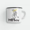 Personalised Kids Bear Enamel Mug