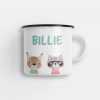 Personalised Kids Forrest Animals Enamel Mug