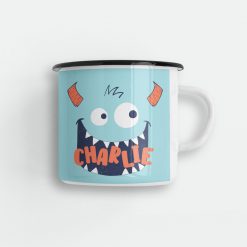 Personalised Kids Monster Enamel-Mug