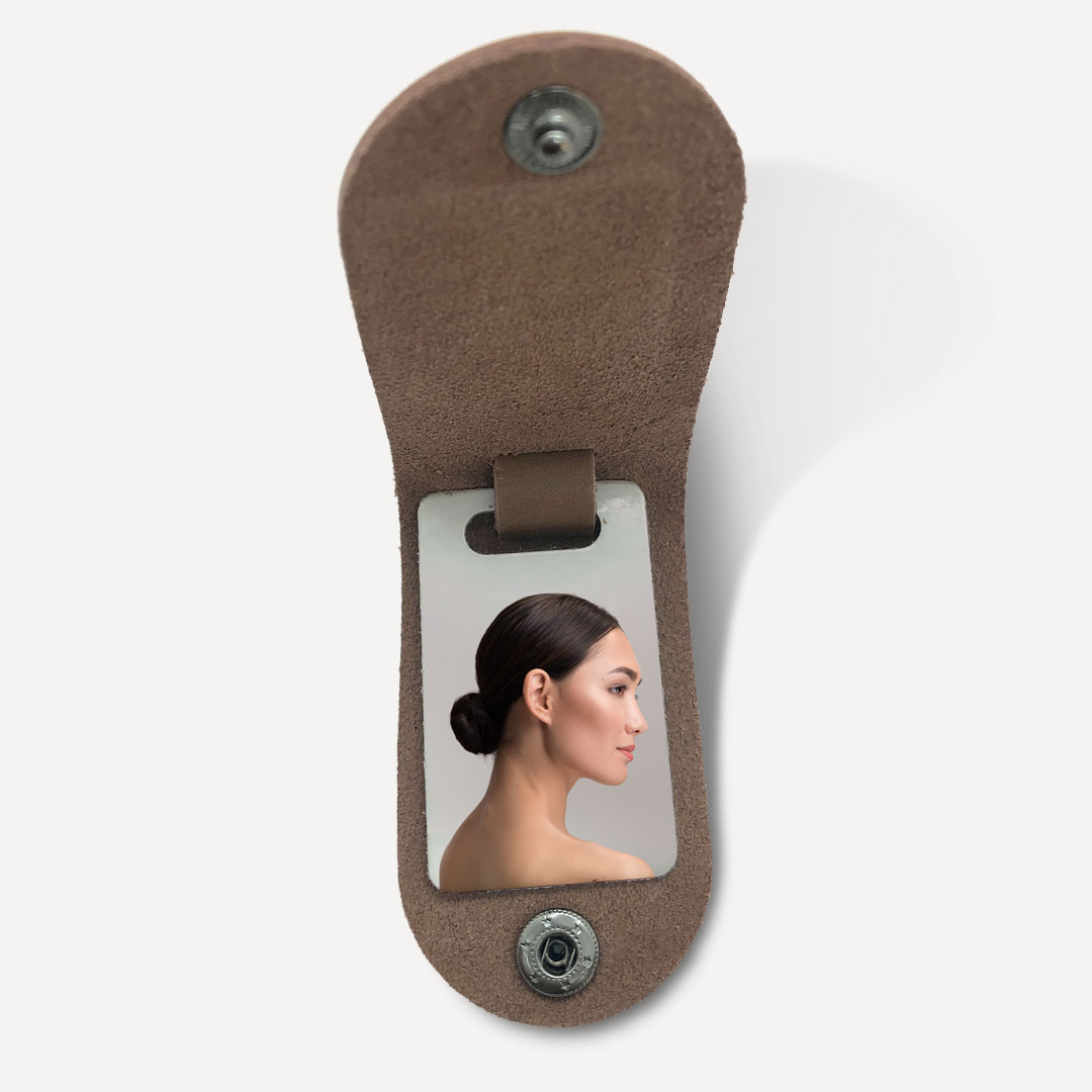 Personalised Leather Photo Keychain