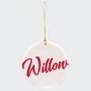 Personalised Name Ceramic Christmas Ornament