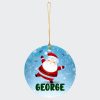Personalised Character Ceramic Christmas Ornament