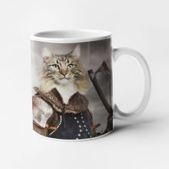 Personalised Pet Warrior Portrait Mug