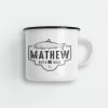 Personalised Bait and Tackle Enamel Mug