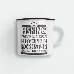 Fishing Saved Me Enamel Mug