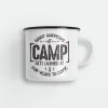 What Happens At Camp Enamel Mug