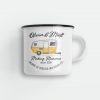 Personalised Where We Park It Enamel Mug