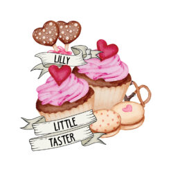 Personalised Baking Queen and Little Taster Apron Set