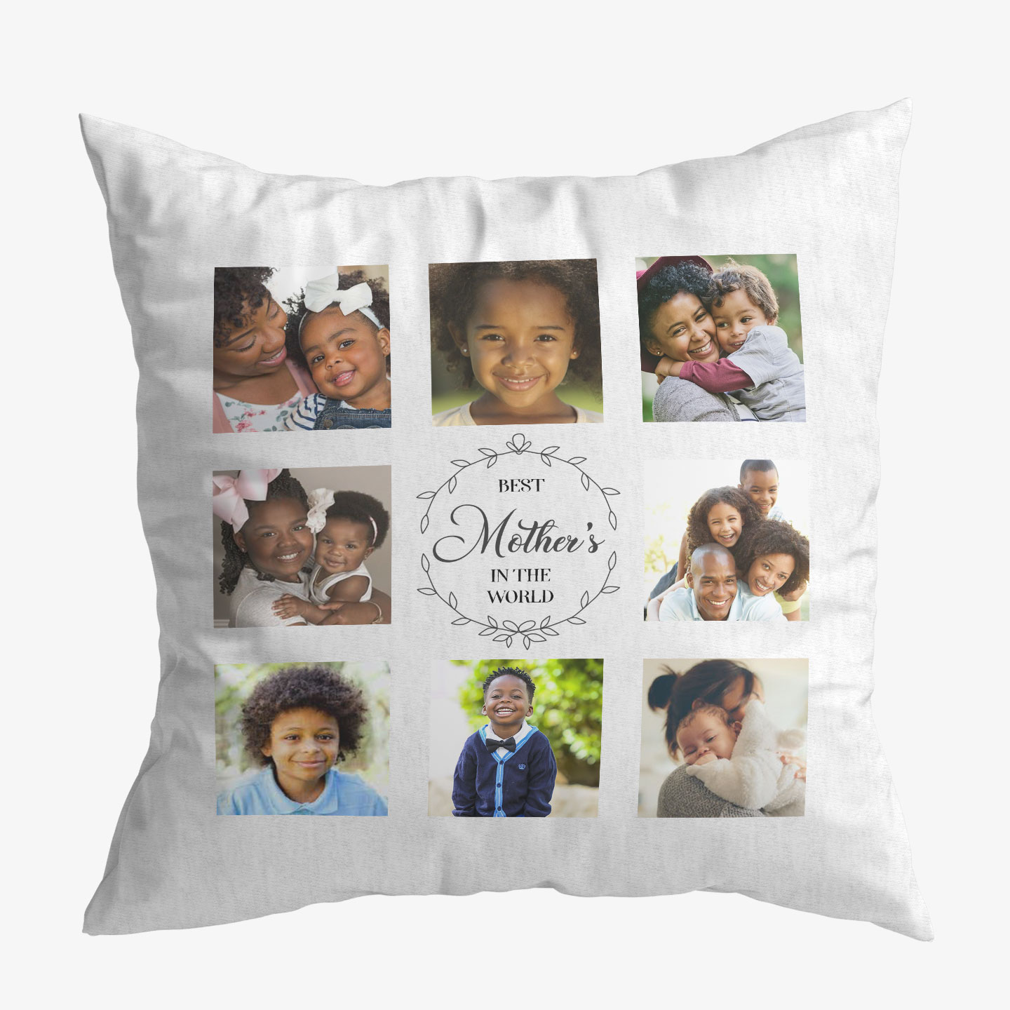 Personalised Best Person 8 Photo Cushion Cover