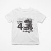 Personalised RAWR Is 4 Kids Tshirt