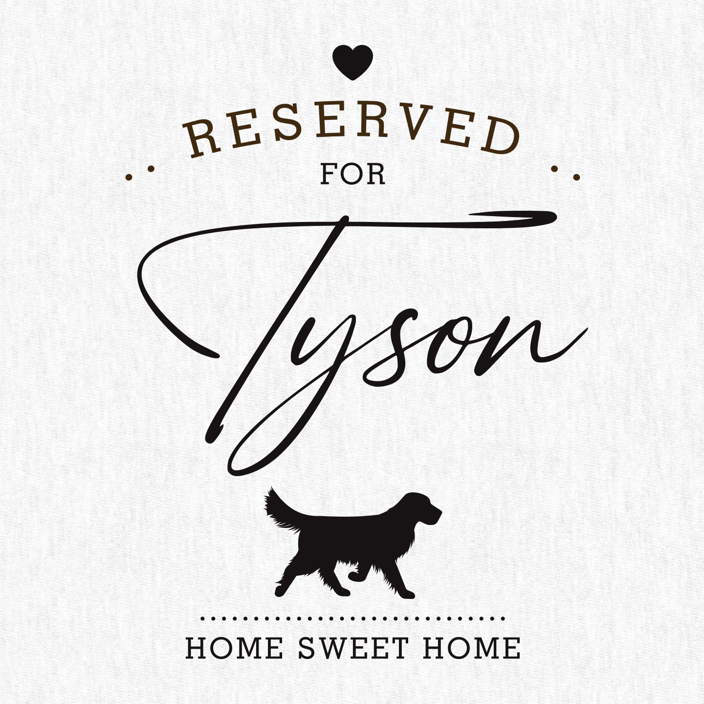 Personalised Reserved Pet Cushion Cover