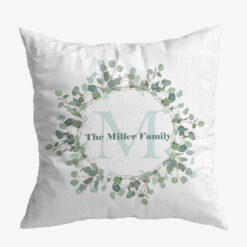 The Family Green Wreath Cushion Cover