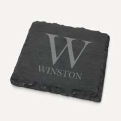Personalised Laser Engraved Monogram Coasters