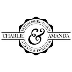 Laser Engraved Always & Forever Stemless Wine Glass