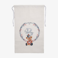 Nutcracker Linen Santa Sack