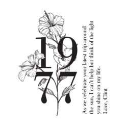 Personalised Floral Birthday Candle