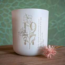 Personalised Floral Birthday Candle