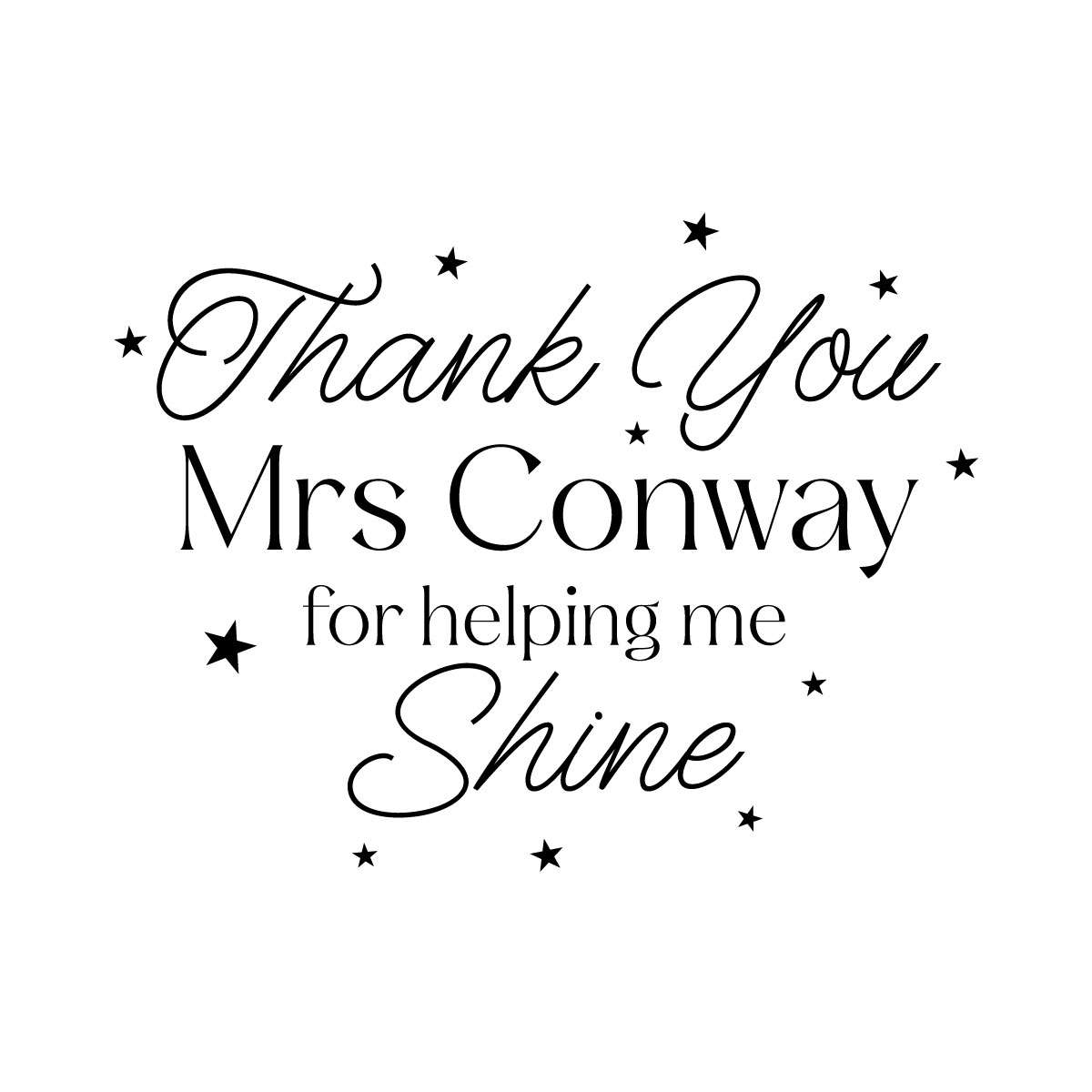 Personalised Helping Me Shine Candle