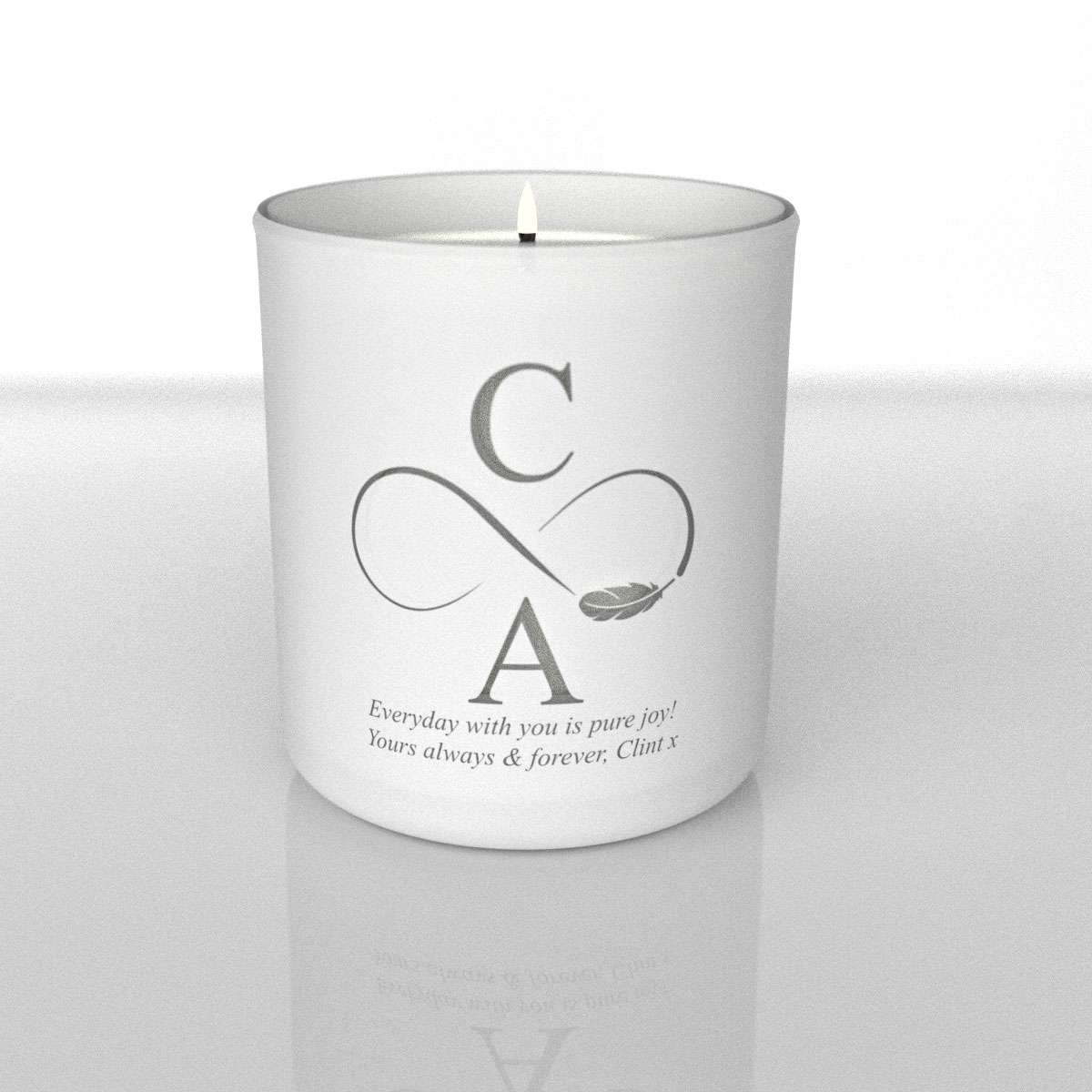 Personalised Infinity Candle