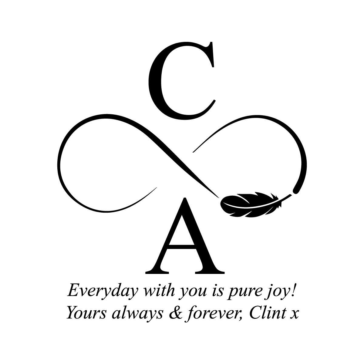 Personalised Infinity Candle