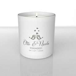 Personalised Love Birds Candle