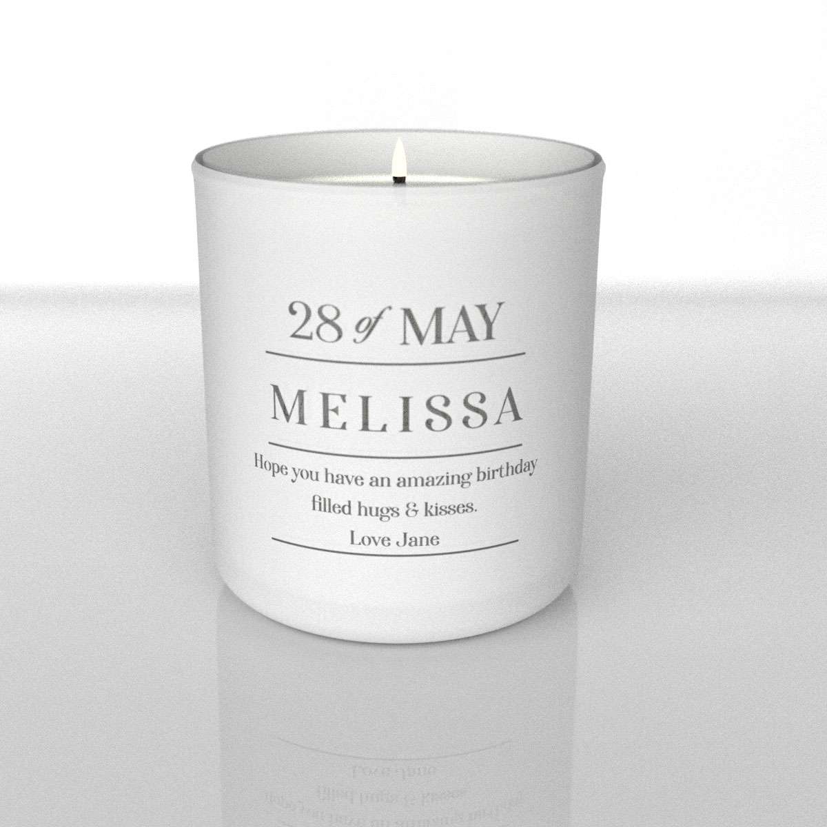 Personalised Serif Birthday Candle