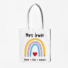 Rainbow Teacher Tote Bag