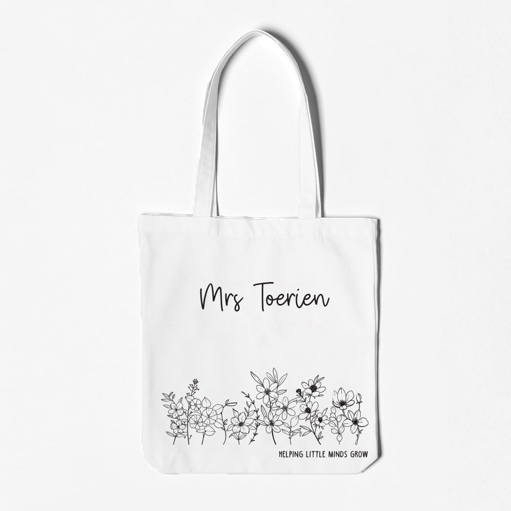 Wildflower Teachers Tote Bag