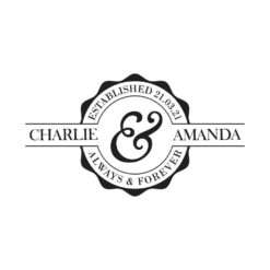 Personalised Laser Engraved Always And Forever Slate Coasters