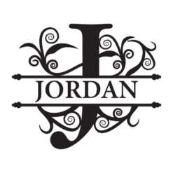 Personalised Laser Engraved Classic Monogram Slate Coasters